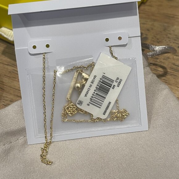 Kendra Scott Cheer Gold Short Pendant Necklace - Picture 4 of 8